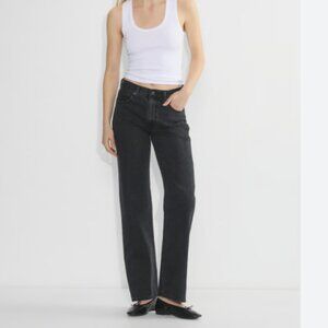 Denim Forum the 90's Iggy Low Rise Baggy Black Jeans 29 Aritzia